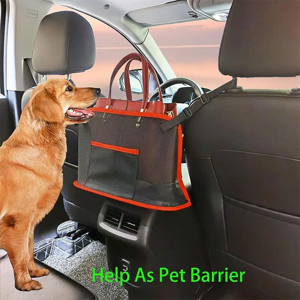 Dog Barrier For Car With Adjusting Rope Hook,Stretchable