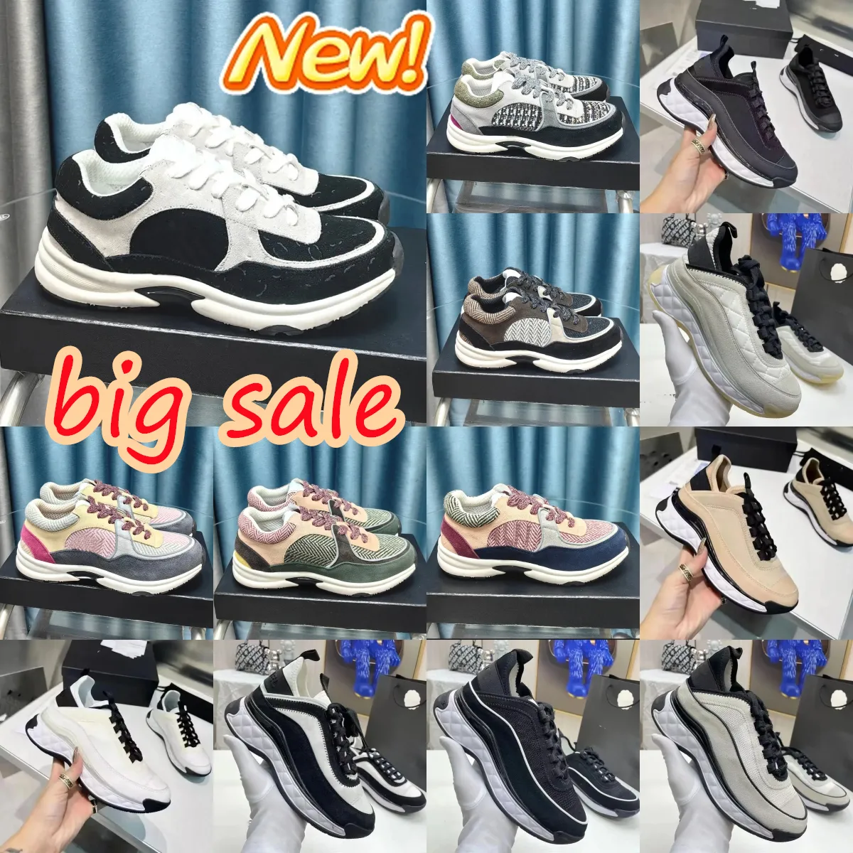 2024 New Women s Casual Sneakers Shoes Leather PU Outsole Breathable Lace Up Comfortable Trainers Size 35 41