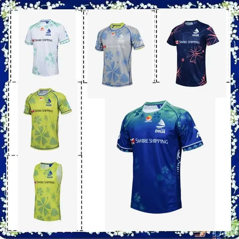 Fijian Drua Men 2024 Training Singlet Rugby Jersey 2023 24 FIJIAN DRUA MENS COMMEMORATIVE ANZAC TRAINING JERSEY size S---5XL