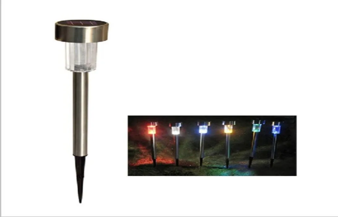 Zonne -lampen zonne -LED -licht Multicolor roestvrijstalen zonnestranslichten LED Garden Licht Decoratie Outdoor Street Lampen WaterPro5993089