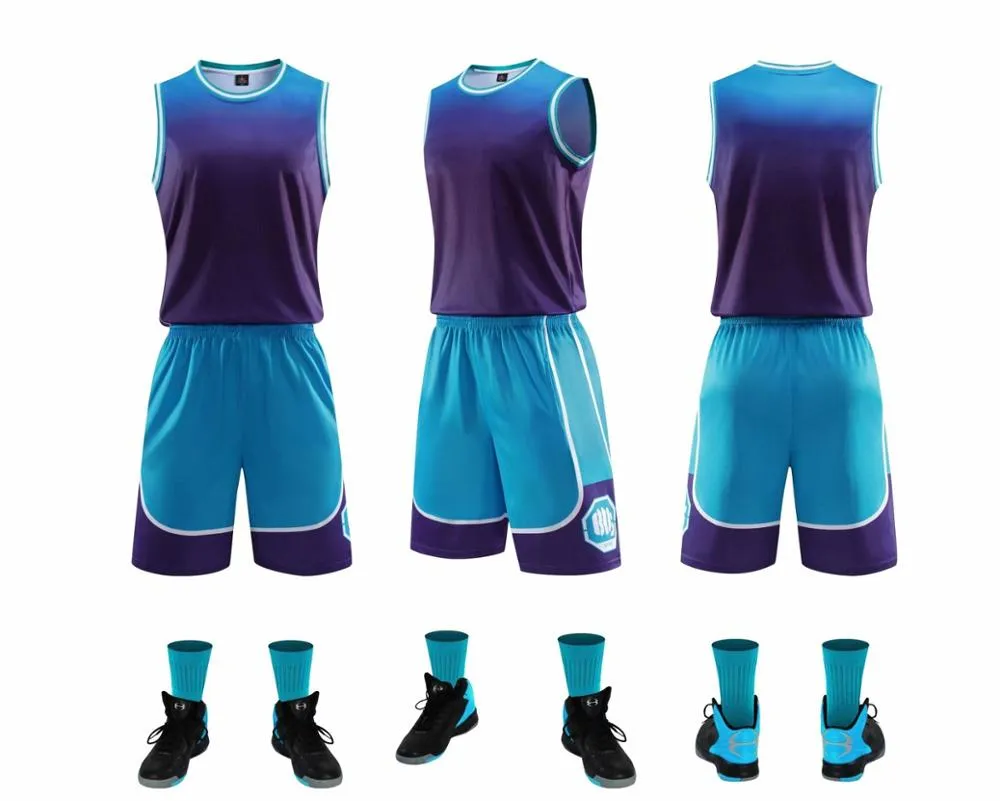 Men Basketball Jersey Sets Custom Women Basketball Uniforms Sports Suits Gradient Quick Dry Kids Blank Basketball Jerseys from Dhgate Basketball Jerseys - price 24.54