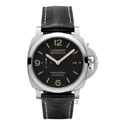 Men's Watch Gift Panerrais Watch Watch Sapphire Mirror Swiss Swiss Size 44mm Molewhide Strap مع Buckle الإبرة الأصلية 74 كيلو بايت