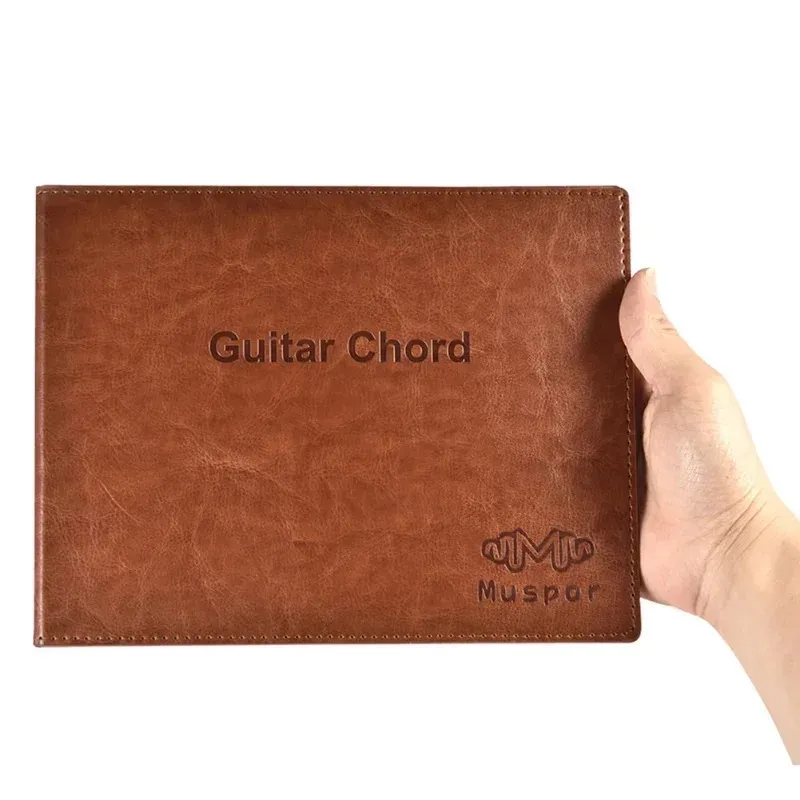 Guitar Chord Book Chart High Quality PU Leather 6 string Paperback Guitar Chords Tablature Guitarra finger Exercise Sheet