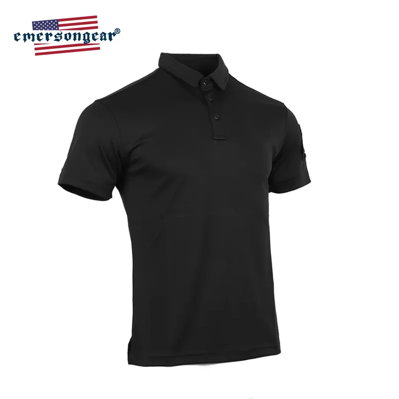 EMERSONGEAR Azul Blue Mens Polo Camiseta Táctica Táctica rápida seca al aire libre Sports Caza de caza Ciclismo Tops Camping