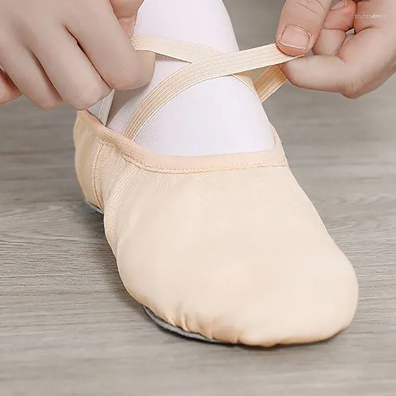 Dance Shoes USHINE Girl Ballet Kids Slippers Professional Canvas Soft Sole Girls Female Yoga Gym