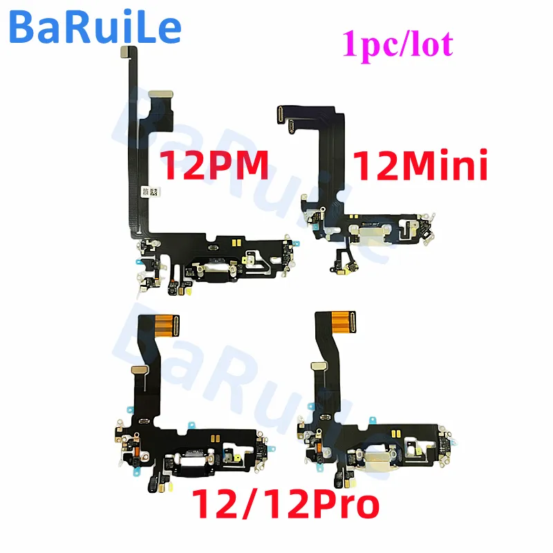 Baruile 1st USB Charger Port Connector Dock Charging Flex Cable för iPhone 11 12 13 Max Mini 14 Ersättningsdel