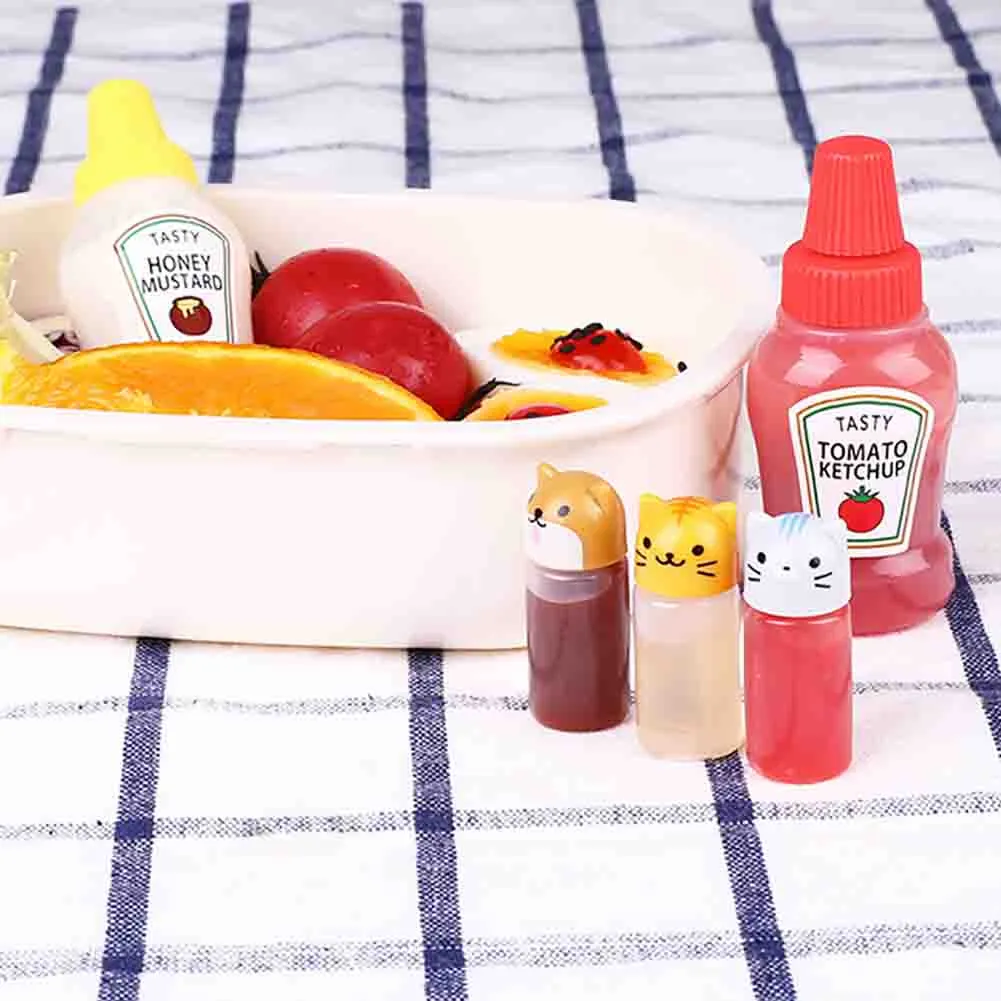 2 stks/set 25 ml specerij flessen met draai op deksels ketchup mosterd mayo hot sauzen olijfolie flessen keukengadgets sets
