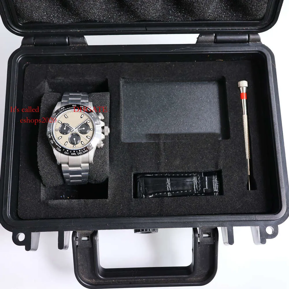 Bedrijf 40*12,3 mm Beweging Gray Automatische herenontwerpers 7750 Superclone Round Fashion Black Watch AAAA Chronograph 291 Montredeluxe