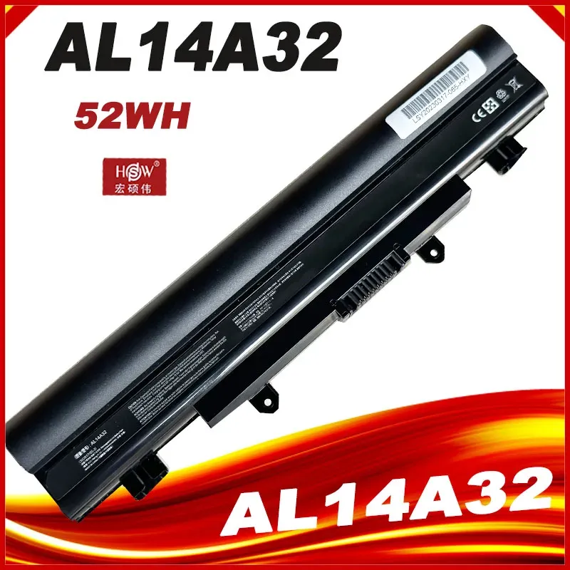 Batterier AL14A32 Laptop -batteri för Acer Aspire E1571 E1571G E5421 E5471 E5511 E5571 E5531 E5571P E5521 E5551G V3472 V3572