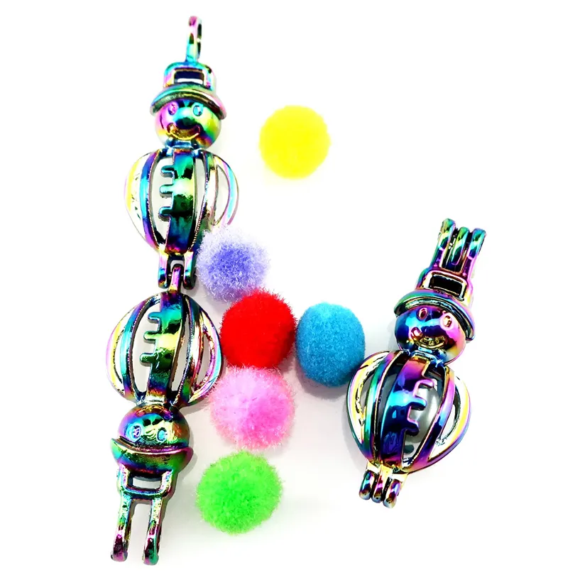 10 pezzi di vendita a caldo Yeti Charm Cage Locket Aromaterapy Diffusore Cipant Accessorio la collana la collana Realizzazione.