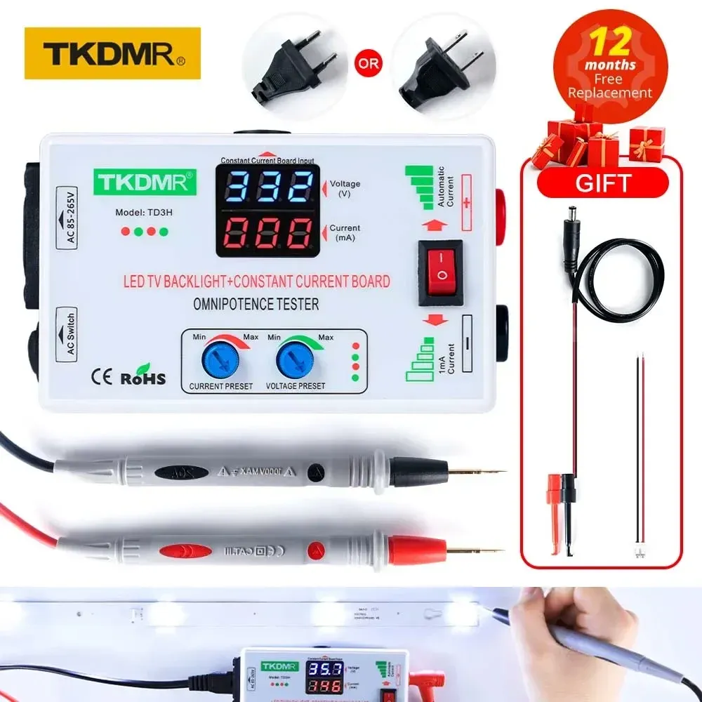 TKDMR 0-330V Smart-Fit Manual Ajuste Toxtage TV TV LED Backlight Tester Current Ajustável Constant Placa LED LED LED BOID