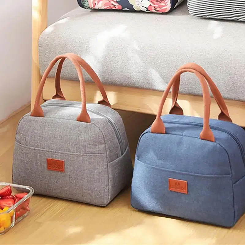 Bolsas de almacenamiento bolso de almuerzo aislado portátil portátil bento paquete reutilizable caja impermeable supermercado