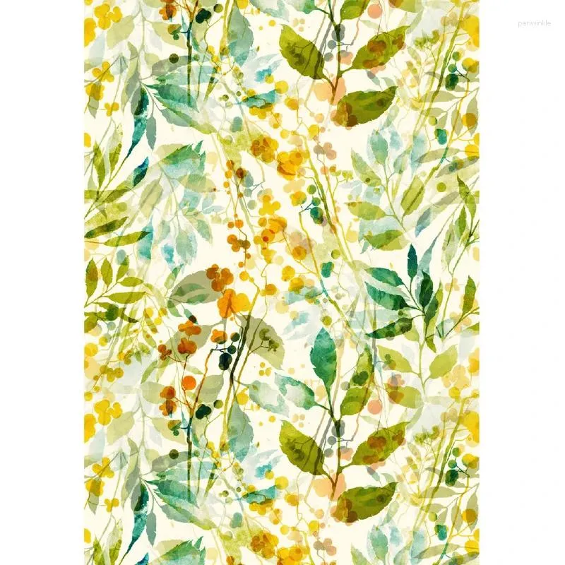 Bakgrundsbilder Multicolour Leaf skalade och klistrade självhäftande akvarell Sovrumsvägg Hemdekorationsklistermärken