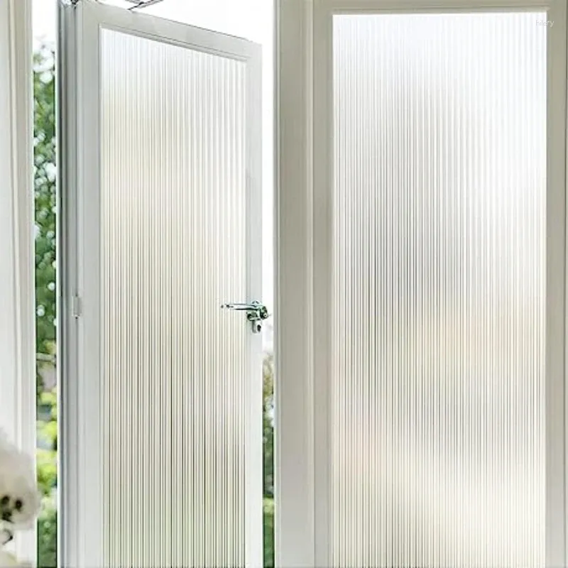 Fönsterklistermärken ogenomskinlig integritetsfilm för glas självhäftande dekorativt klistermärke hemmakontor