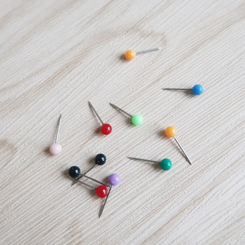 500st THUMBTACK PLAX BALL PUSH PIN THUMBTACK FÖR DISPLAY BOARD DIY SEPING Craft Map Tacks Push Pins Metal Needles