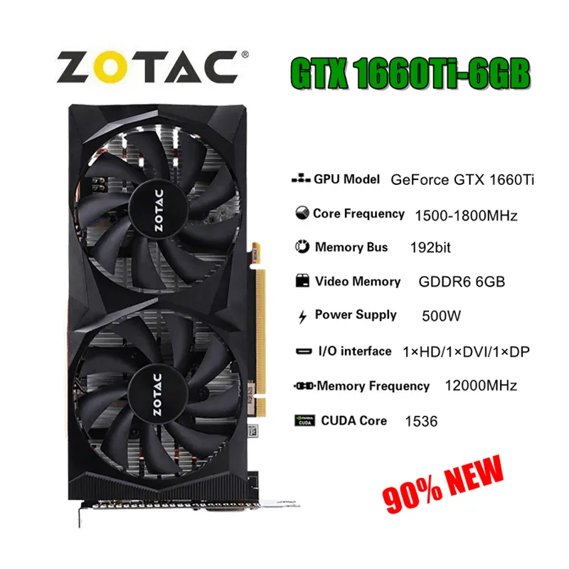 DHgate.com:ZOTAC GTX 1660 Ti 6GB GDDR6 192-bit Gaming DHgate.com:ZOTAC GTX 1660 Ti 6GB GDDR6 192-bit Gaming