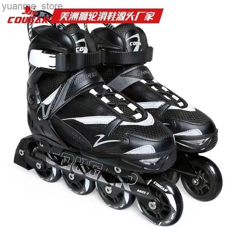 Inline rullskridskor professionell inline rullskridskor vuxna hastighet skridskor patines sneakers svart vit röd för sport kvinnor män 4 hjul skor y240410