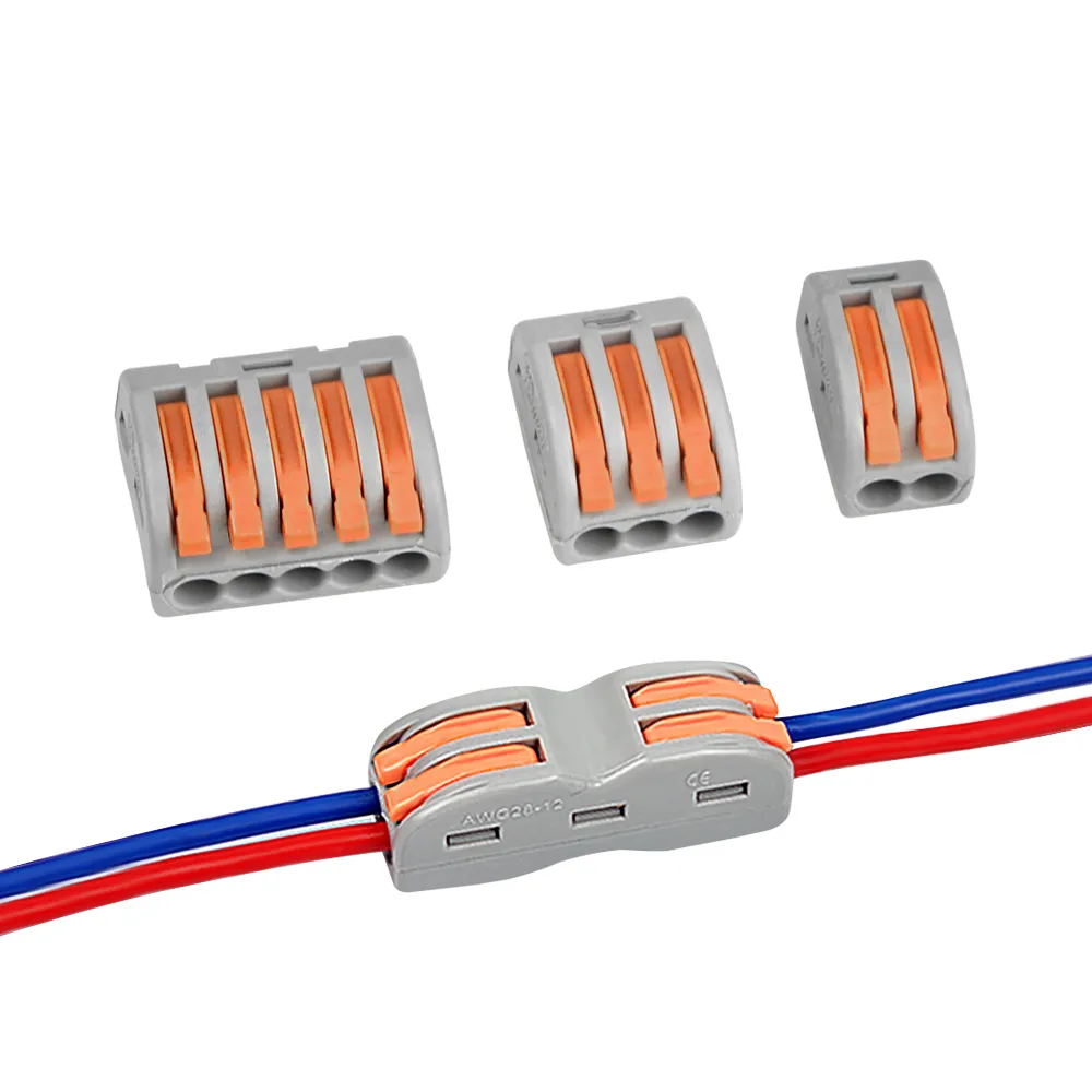 5-PCT212-PCT218 SPL-2 SPL-3 Spring Lever Terminal Blocks 0.08-4mm Mini ...