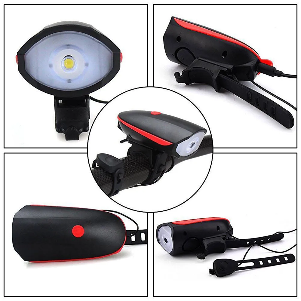 LED -cykelljus Front USB -laddningsbar MTB Mountain Bicycle Lamp 1000lm Bike strålkastare Cykling ficklampan cykeltillbehör