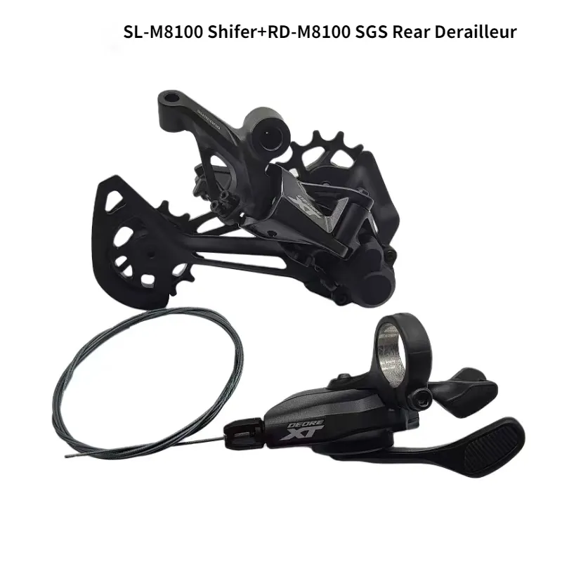 Shimano Deore XT M8100 Groupset Mountain Bike Groupset 1x12-Speed ​​SL + Rd M8100 Tylna przerzutka M8100 dźwignia zmiany biegów