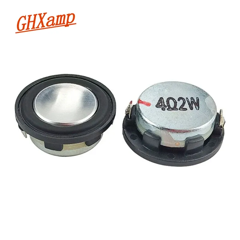 スピーカーGHXAMP 1インチ2Wミニ28mmスピーカーPUサイドフルレンジサウンドミッドレンジベースMP3ラウンド4OHM 2PCS