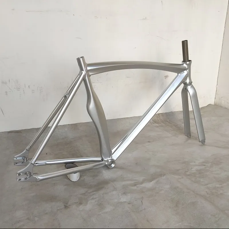 Cykelramväg Fixad växellåda Ramverk Aluminium Frame 700C*52CM Track Frameset Fixie för cykling för vuxna racingcykling