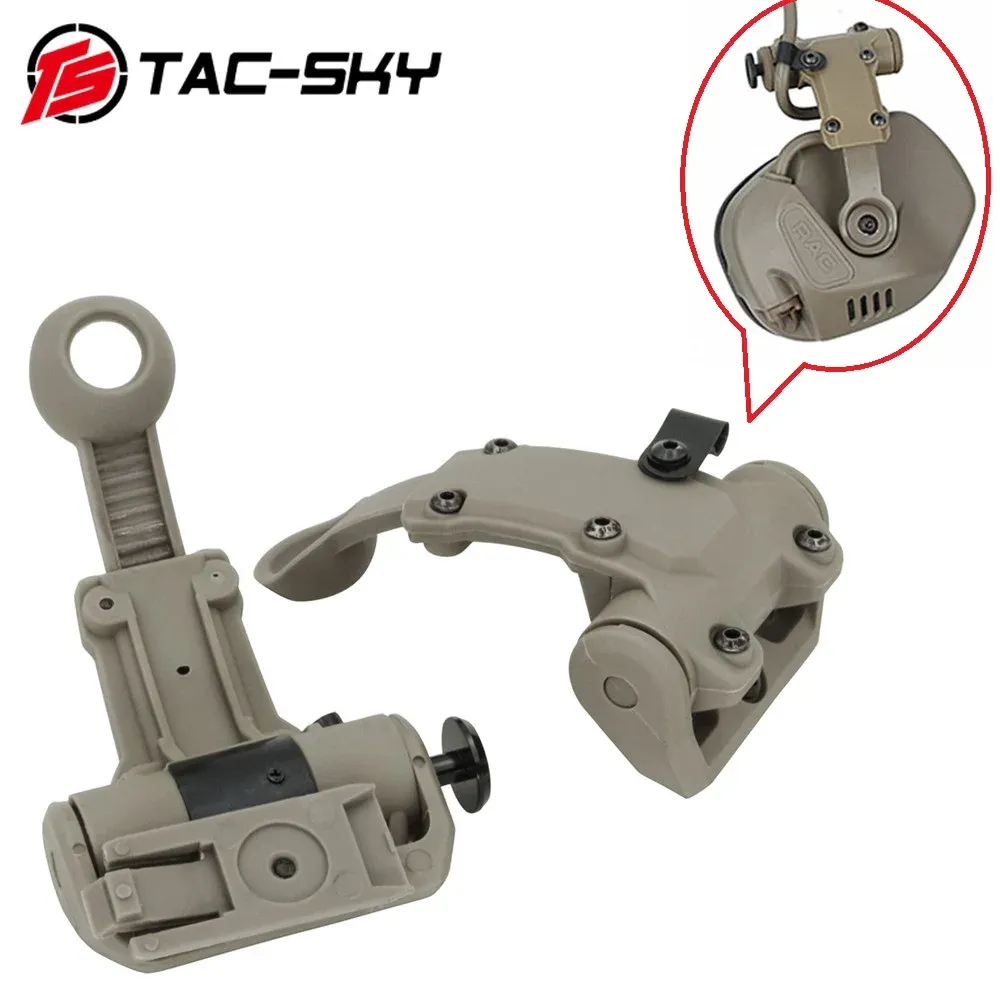 TS TAC-Hsky-Bogen-Rail-Adapter-Helm-Helm-Accessoire ARC Rail Compatible Helm und RAC-Headset zum Aufnehmen von Airsoft Sports