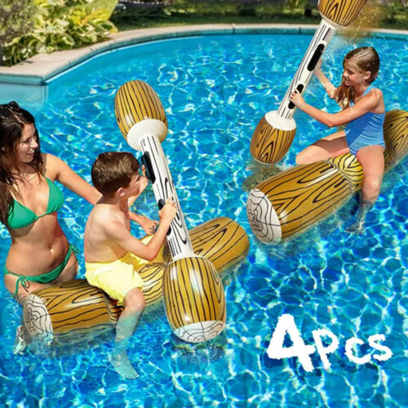 Inflatable Log Rafts Inflatable Battle Log Rafts - Summer Pool Party Water Toys, Fun ...