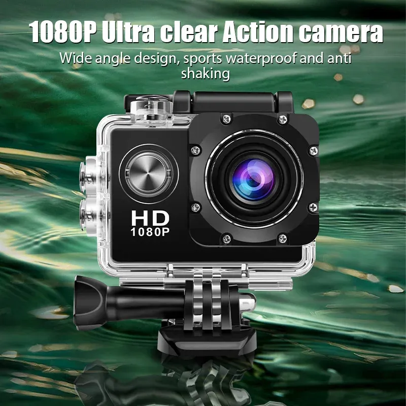 Caméras Mini Action Camera Ultra HD 4K WiFi Sports CMAERA CAME 2,0 pouces Écran 30m Amérique sous-marine étanche Action Cam Cam Cam Cameas