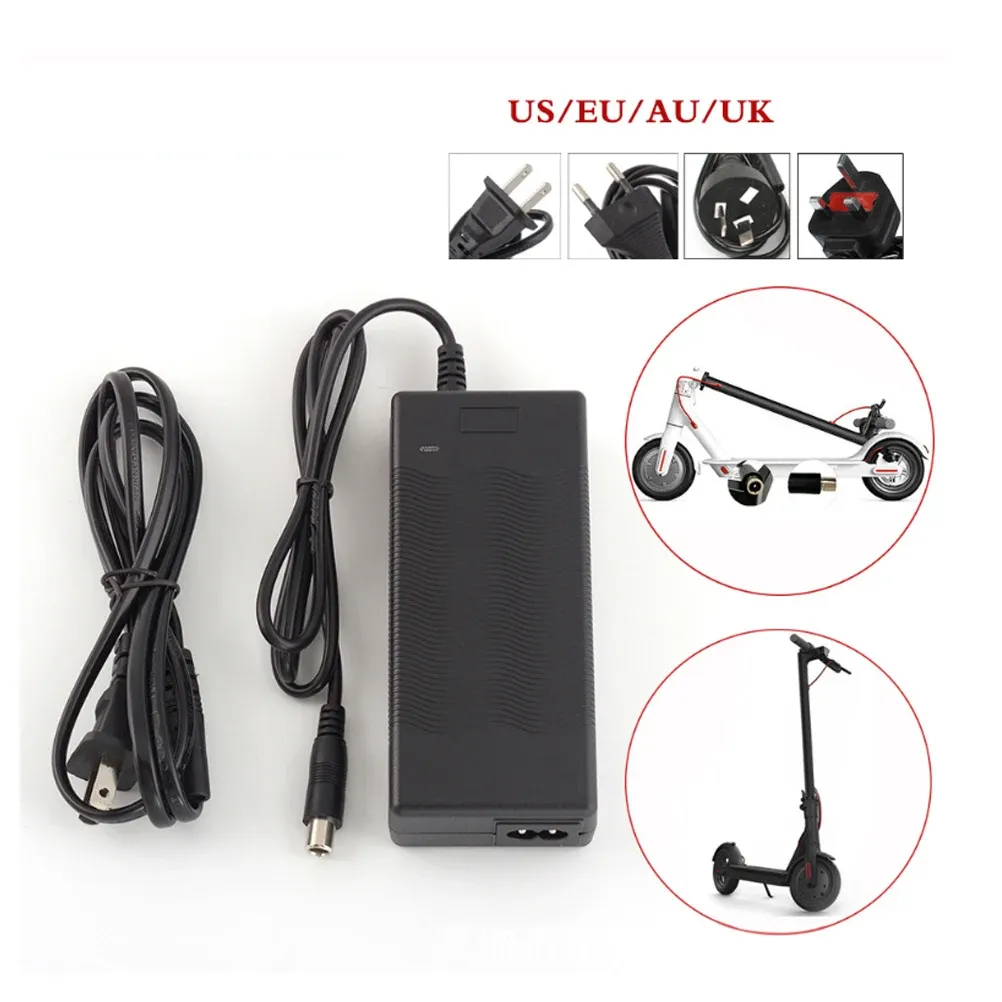 Sortie 42V 2A 100-220V Adaptateur de scooter d'entrée d'alimentation compatible pour le scooter électrique Xiaomi M365