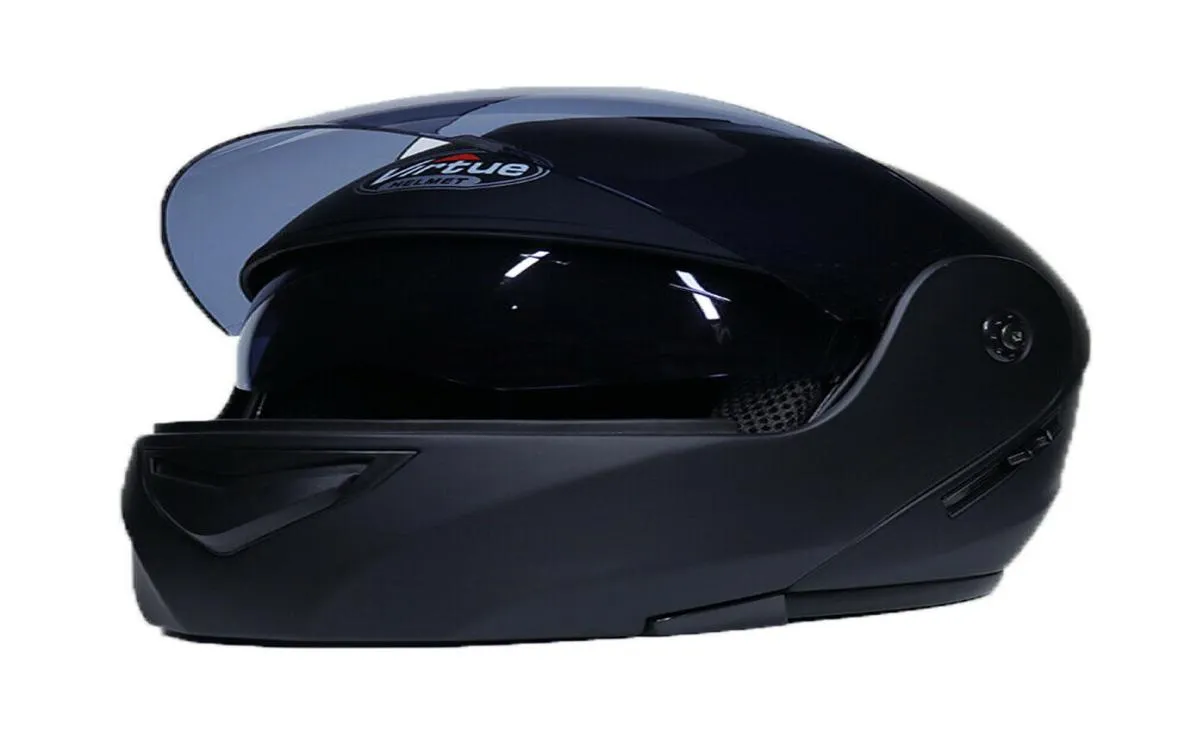 Dual Visor Motorcycle Modular Helmet FULL Open Face Motorcross Road Bike Scooter8501086