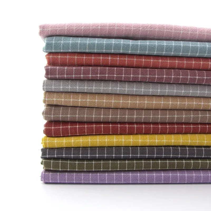 50*140cm DIY Japan Little Tloth Group Divided Fabric, para costurar colchas de retalhos artesanais, treliça