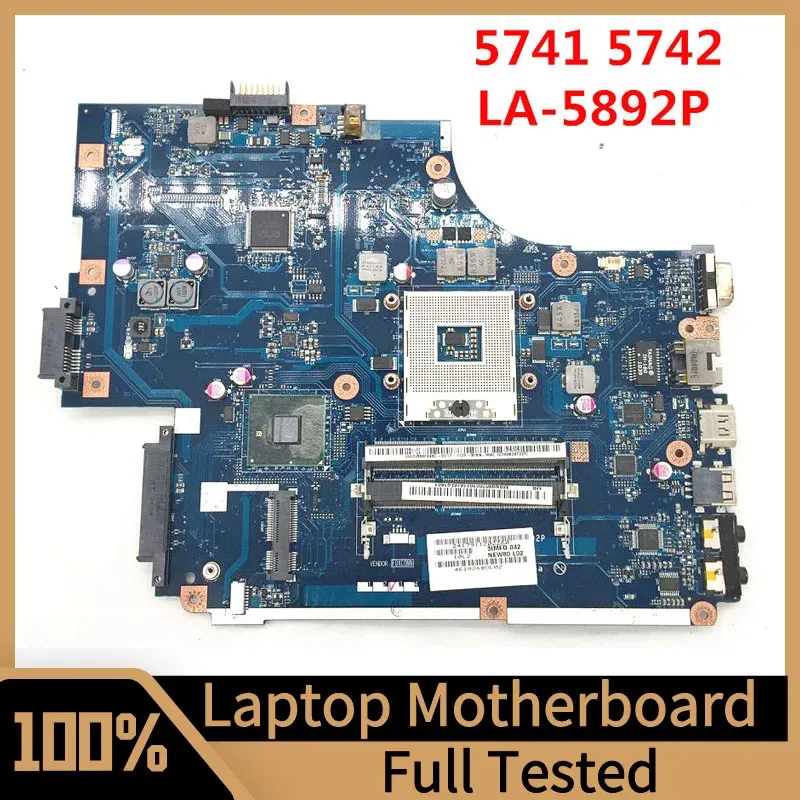 Moederbord new70 la5892p mainboard voor aspire 5742 5742G 5741 5741z laptop moederbord hm55 ddr3 100% volledig getest goed werken goed