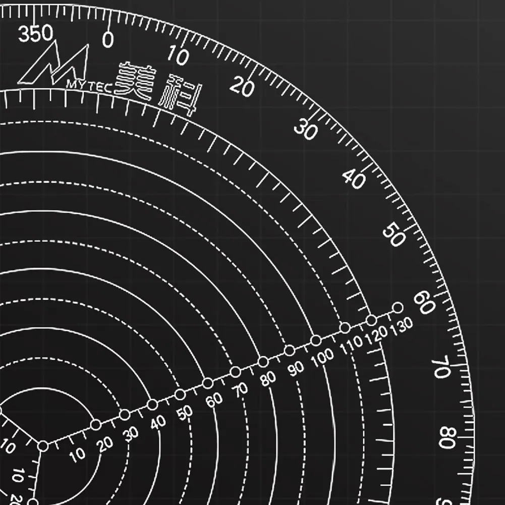 Round Center Finder Gauge - Acrylic Circle Measuring Tool For Woodworking (20cm) - View #13