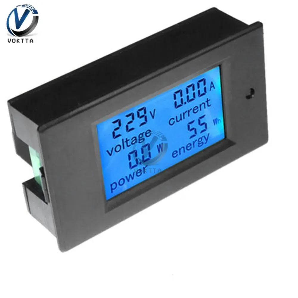 4 sur 1 Powermètre numérique Tension Courant Power Energy Meter Gauge AC80-260V 100A Tension de courant numérique Tester de courant