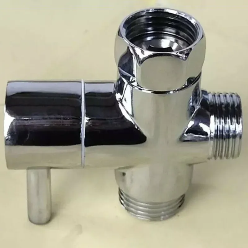 3 Way 1/2 Inch Brass Shut-off Valve T-Piece / Distributor For