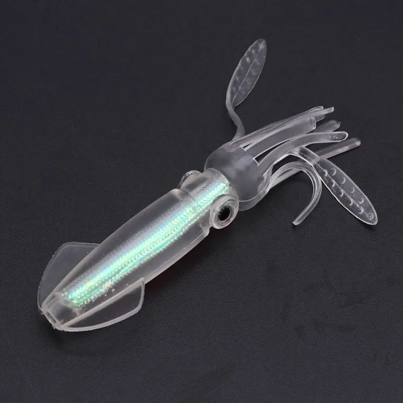 Fishing Bait Silicone Soft Lure Night Luminous Colorful Squid 10cm8g Wobblers Baits Lifelike Artificial Octopus Glow Tackle