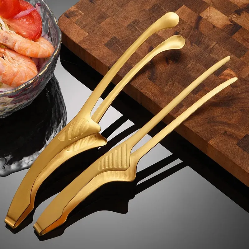 Барбекю Food Tongs Корейские зажимы для барбекю из нержавеющей стали. Приготовление гриля.