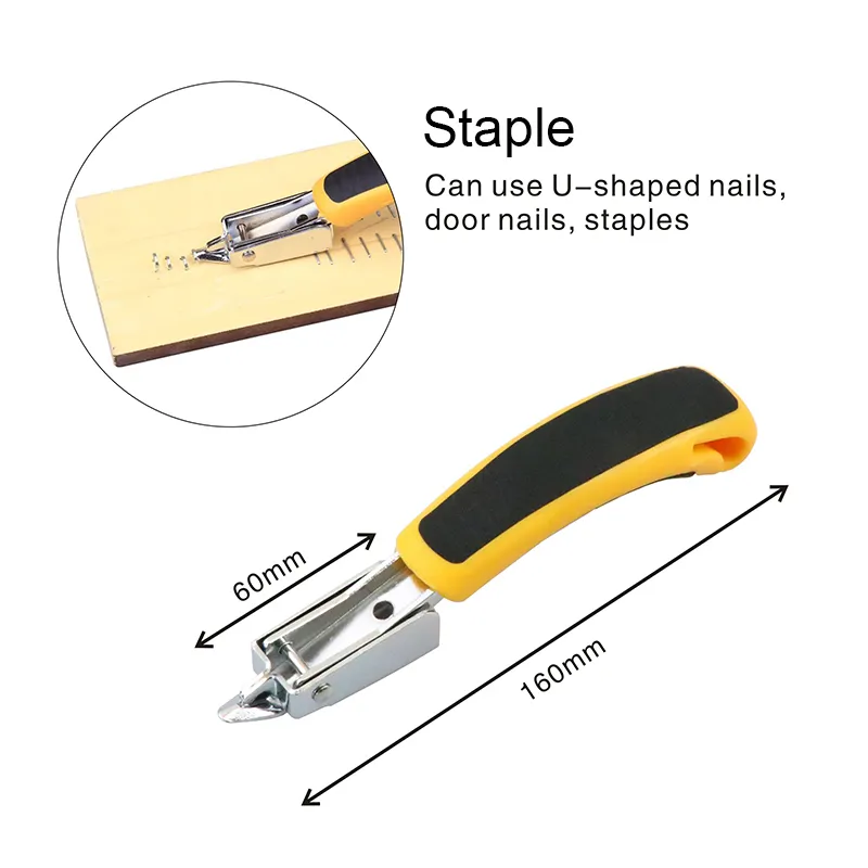 Meuble d'agrafeuse à trois usines Meubles en bois Umstery Code à main d'ongle Tools à main Nails 3-en-1 Staples Porte Nailler Tacker House