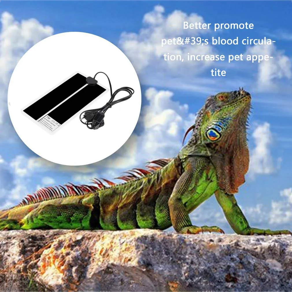 7W EU 220V Adjustable Temperature Reptile Heating Pad for Reptile Boxes ...