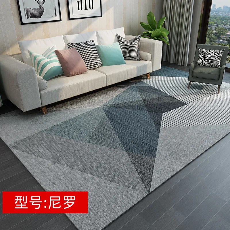 Moderno grigio e blu geometrico area tappeto soggiorno di tappeti grandi tappeti studiare da letto per comodino tappeto sedia tappetino tappetino da pavimento