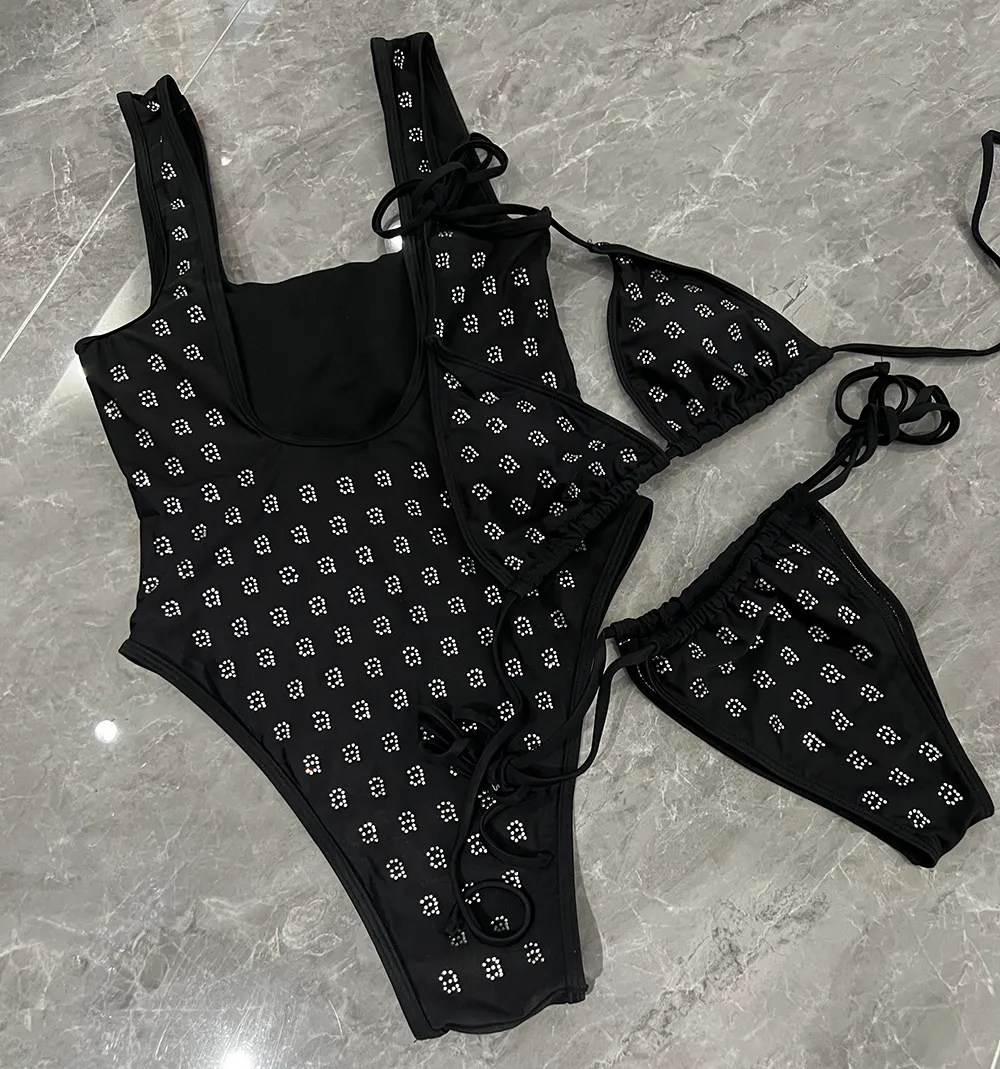 Designer de Paris en maillot de bain une pièce en un seul morceau en forme de maillot de bain monokini de luxe de luxe de luxe