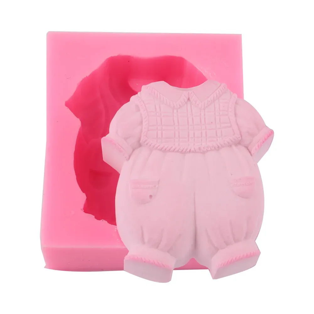 3D Baby Shower Party Fondant Silicone Mold Baby Clothes Cookies Cupcake Candy Chocolate Baking Molds Party Cake Decorating Tools