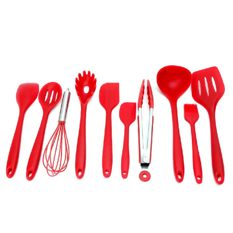 10st Veam Resitant Non-Stick Silicone Kitchen redskap Set Cooking Bakeware Set Tool For Kitchen Accessories