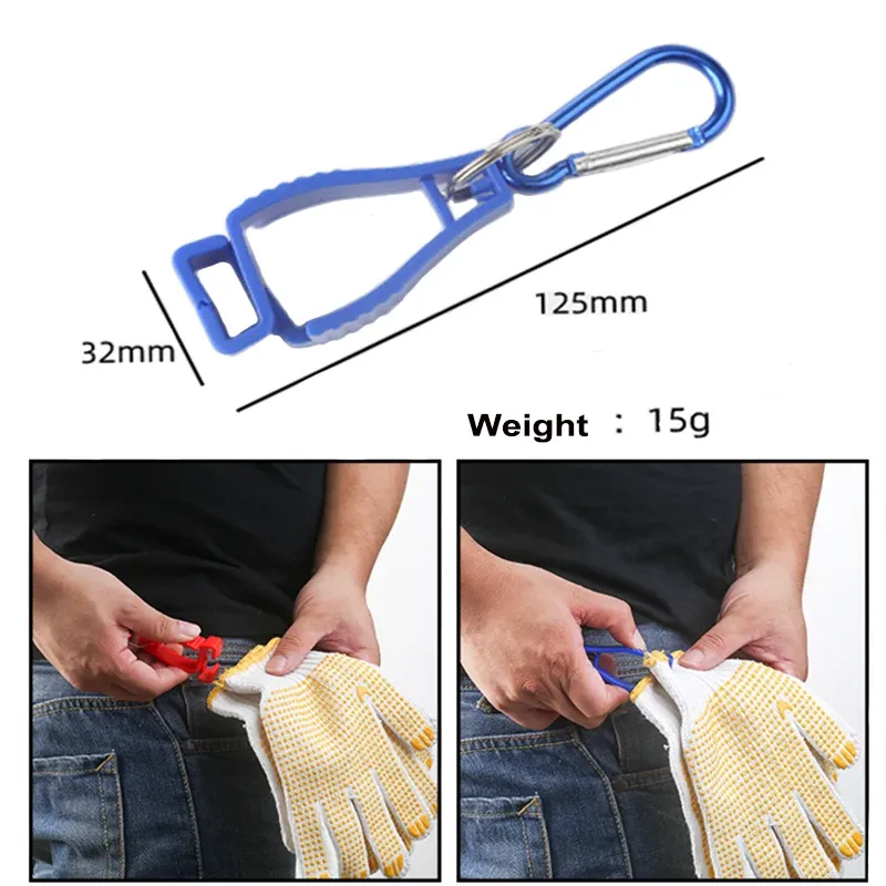 5pcs Glove Clip Hanger Guardia Guardia Trabajo Trabajo Capacero Catcher Catter de seguridad Hot Glove Guante Clip Anti-Lost Heblet