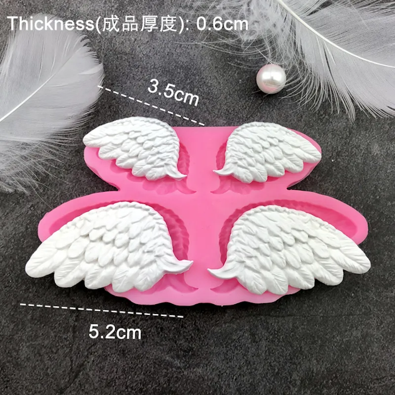 Kinds Sugarcraft Angel Silicone Stampo Ala ala a ciondolo Fondante 3D Bambino Forma Torta Strumenti di decorazione di decorazioni cioccolato Gumpaste Art Stampo