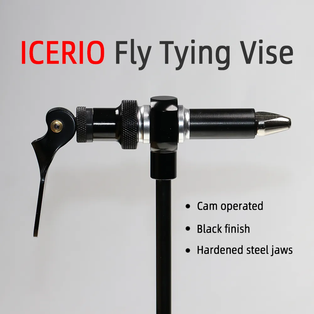 Iceerio Fly Wying Livice Strumento Sicurezza Tenendo Gancio da pesca C-ClAmp Wying Vise con mascella indurita in acciaio