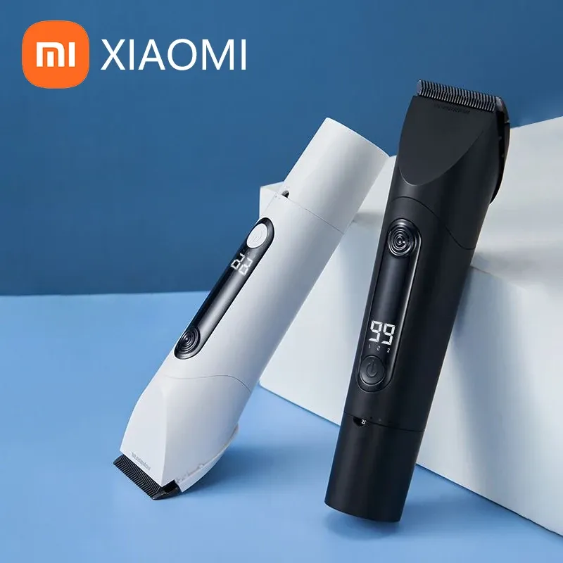 クリッパー2023 Xiaomi Mijia Electric Hair Clipper Professional Razors充電式シェーバーメンワイヤレスビアードチタン合金ブレードトリマー