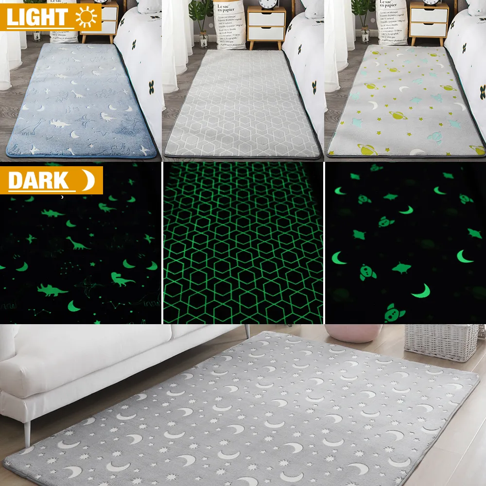 Tappeto soffice ultra morbido per soggiorno tappeto luminoso tappeto in finta pelliccia non slittata da letto per pavimento stampato per bambini tappetini per bambini