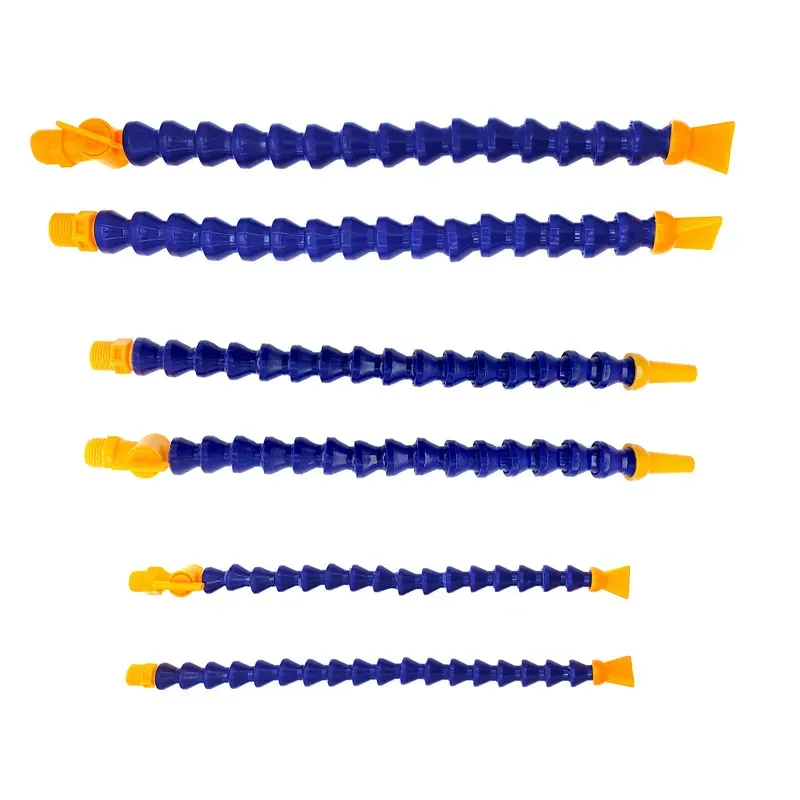 1/4 3/8 1/2 300 mm Plastique Flexible à eau Flexible Huile de liquide de refroidissement tuyau avec buse plate pour le cinglage CNC Tipe de refroidissement